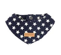 Oyccen Collier Bandana pour Chat Écharpe Triangle à Motif D'étoiles Bandana Collier Foulards Réglable pour Petit Chien Chiot