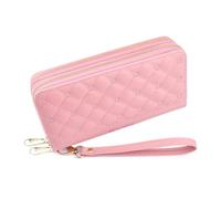 Oyccen Femme Longue Portefeuille Porte Monnaie Zippé en Cuir PU Dames Porte-Cartes Portefeuille Grande Capacité avec Plusieurs Emplacements pour Cartes