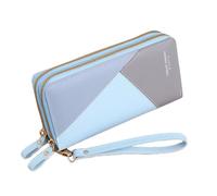 Oyccen Portefeuille Double Zippé pour Femme Porte Monnaie Longue Porte-Cartes avec Plusieurs Emplacements pour Cartes Dames Portefeuille avec Poche Monnaie