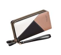 Oyccen Portefeuille Double Zippé pour Femme Porte Monnaie Longue Porte-Cartes avec Plusieurs Emplacements pour Cartes Dames Portefeuille avec Poche Monnaie