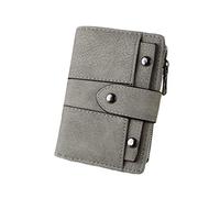 Oyccen Portefeuille en Cuir PU pour Femme Dames Court Porte Monnaie avec Poche Zippée Multi-Slots Porte Cartes