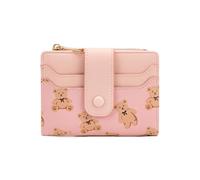 Oyccen Portefeuille Ours Mignon pour Femmes Porte Monnaie Petit avec Poche à Monnaie Portefeuille en PU Cuir Porte-Cartes Court
