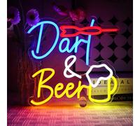 OYCGZV Enseigne Lumineuse Néon Dart Beer, Lampe murale en néon Bar pour Décoration pour mur USB LED pour Bar, Salle de Jeux, Boutique, Club, Magasin, Entreprise, Repaire Masculin