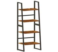 OYE Étagère échelle à 4 niveaux, étagère de rangement industrielle 2 en 1 pour salon, chambre à coucher, cuisine, économie d'espace