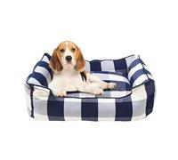 Oye Human Lit pour Chiens et Chats avec Housse Lavable | Lit en Coton pour Chiens et Chats | Petit, Moyen et Grand | Coussins Amovibles | Facile à Laver | Pur Coton et Non Toxique (S)