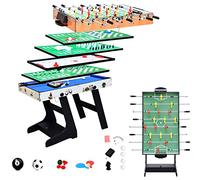 OYE Table Multiple Jeux 4 en 1 Pliante-Billard, Tennis de Table, Babyfoot, Hockey (8 en 1 Pliante Table)