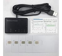 OYEITIMES VoLTE Kit de programme de cartes ISIM LTE USIM Lecteur de carte programmateur+1 carte vierge programmable 4G VoLTE ISIM + 4 cartes vierges programmables 4G LTE USIM + outils logiciels 5G