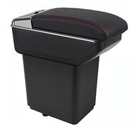 OYHCM Accoudoir Centrale pour Citroen Berlingo, Rangement Intégré, Cuir Noir, Facile à Installer, Accessoire Intérieur Voiture
