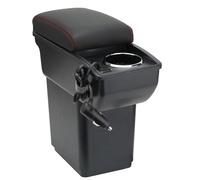 OYHCM Accoudoir Centrale pour Citroen Berlingo, Rangement Intégré, Cuir Noir, Facile à Installer, Accessoire Intérieur Voiture