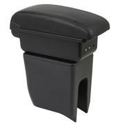 OYHCM Accoudoir Centrale pour Dacia Spring/Spring Electric/Renault K-ZE, Rangement Intégré, Cuir Noir, Facile à Installer, Accessoire Intérieur Voiture