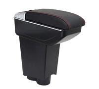 OYHCM Accoudoir Centrale pour Fiat 500 2007-2011 Console Centrale Boîte de Rangement Intégré Pièces de Repose-bras, Facile à Installer, Accessoire Intérieur Voiture Cuir Noir
