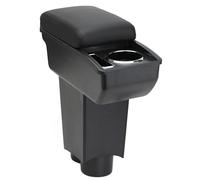 OYHCM Accoudoir Centrale pour Fiat 500 2007-2011 Console Centrale Boîte de Rangement Intégré Pièces de Repose-bras, Facile à Installer, Accessoire Intérieur Voiture Cuir Noir