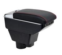 OYHCM Accoudoir Centrale pour Opel Corsa F 2019-2025, Rangement Intégré, Cuir Noir, Facile à Installer, Accessoire Intérieur Voiture