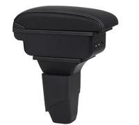 OYHCM Accoudoir Centrale pour Peugeot 206, Rangement Intégré, Cuir Noir, Facile à Installer, Accessoire Intérieur Voiture