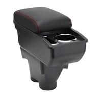 OYHCM Accoudoir Centrale pour Peugeot 208 2012-2018, Rangement Intégré, Cuir Noir, Facile à Installer, Accessoire Intérieur Voiture