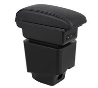 OYHCM Accoudoir Centrale pour Renault Captur 2018-2022, Rangement Intégré, Cuir Noir, Facile à Installer, Accessoire Intérieur Voiture