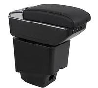 OYHCM Accoudoir Centrale pour Renault Captur 2018-2022, Rangement Intégré, Cuir Noir, Facile à Installer, Accessoire Intérieur Voiture