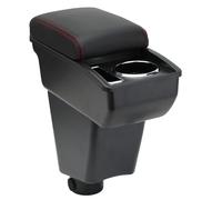 OYHCM Accoudoir Centrale pour Renault Clio 4 Armlehnen Clio 3 III IV, Rangement Intégré, Cuir Noir, Facile à Installer, Accessoire Intérieur Voiture