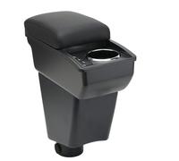 OYHCM Accoudoir Centrale pour Renault Clio 4 Armlehnen Clio 3 III IV, Rangement Intégré, Cuir Noir, Facile à Installer, Accessoire Intérieur Voiture