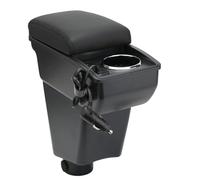 OYHCM Accoudoir Centrale pour Renault Clio 4 Armlehnen Clio 3 III IV, Rangement Intégré, Cuir Noir, Facile à Installer, Accessoire Intérieur Voiture