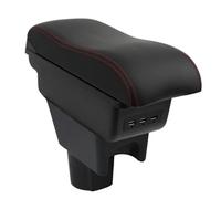 OYHCM Accoudoir Centrale pour Renault Dacia Duster I 2010-2015, Rangement Intégré, Cuir Noir, Facile à Installer, Accessoire Intérieur Voiture