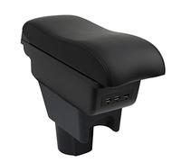 OYHCM Accoudoir Centrale pour Renault Dacia Duster I 2010-2015, Rangement Intégré, Cuir Noir, Facile à Installer, Accessoire Intérieur Voiture