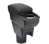 OYHCM Accoudoir Centrale pour Renault Dacia Duster I 2010-2015, Rangement Intégré, Cuir Noir, Facile à Installer, Accessoire Intérieur Voiture