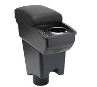 OYHCM Accoudoir Centrale pour Renault Sandero 1, Rangement Intégré, Cuir Noir, Facile à Installer, Accessoire Intérieur Voiture