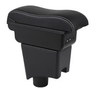 OYHCM Accoudoir Centrale pour Renault Sandero 1, Rangement Intégré, Cuir Noir, Facile à Installer, Accessoire Intérieur Voiture