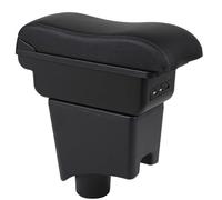 OYHCM Accoudoir Centrale pour Renault Sandero 1, Rangement Intégré, Cuir Noir, Facile à Installer, Accessoire Intérieur Voiture