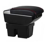 OYHCM Accoudoir Centrale pour VW Golf 7 Mk7 2014-2019, Rangement Intégré, Cuir Noir, Facile à Installer, Accessoire Intérieur Voiture
