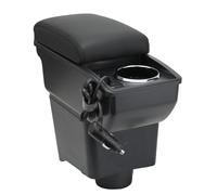 OYHCM Accoudoir Centrale pour VW POLO Mk5 6R Vento 2002-2009, Rangement Intégré, Cuir Noir, Facile à Installer, Accessoire Intérieur Voiture