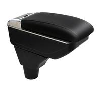 OYHCM Accoudoir Convient pour Fiat Panda II Accoudoirs avec Compartiment de Rangement Central Console Organiseur et Porte Boisson Noir