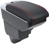 OYHCM Accoudoir Convient pour Peugeot 2008/208 2019-2024 avec Compartiment de Rangement Central Console Organiseur et Porte Boisson Noir