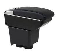 OYHCM Accoudoir Convient pour Volkswagen POLO VW Polo 9N 3 (2002-2009) Noir Accoudoirs avec Compartiment de Rangement Central Console Organiseur et Porte Boisson