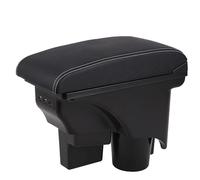 OYHCM Auto Central Accoudoir pour Golf 6 Accoudoirs Scirocco Sagitar VW Golf 6 Golf 5 Mk6 MK5 Jetta 5 Accoudoirs Convient avec Compartiment Central Console Organiseur Cuir Noir et blanc