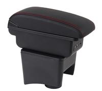 OYHCM Auto Central Accoudoir Pour POLO Accoudoirs 2010-2018 VW POLO Mk5 6R Vento Accoudoirs Convient avec Compartiment de Rangement Central Console Organiseur