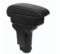 OYHCM compatible with FIAT 500 Accoudoirs Convient avec Compartiment de Rangement Central Console Organiseur Cuir Noir