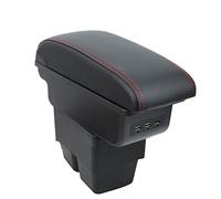 OYHCM Pour Ford Fiesta 2009-2017 Accoudoirs Convient avec Compartiment de Rangement Central Console Organiseur Cuir