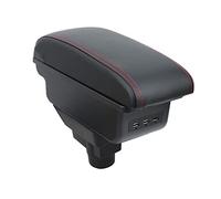 OYHCM Pour Opel Corsa D 2006-2014 Accoudoirs Convient avec Compartiment de Rangement Central Console Organiseur Cuir Noir