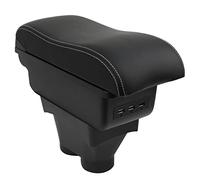 OYHCM Pour Peugeot 208 2012-2018 Accoudoirs Convient avec Compartiment de Rangement Central Console Organiseur Noir et blanc