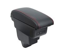 OYHCM Pour Peugeot 208 2019-2021 Accoudoirs Convient avec Compartiment de Rangement Central Console Organiseur Cuir Noir