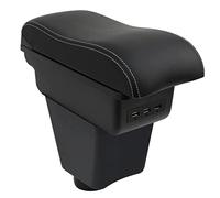 OYHCM Pour Renault Clio 4 Clio 3 III IV Accoudoirs Convient avec Compartiment de Rangement Central Console Organiseur Noir et blanc