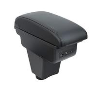 OYHCM Pour Renault Clio 4 Clio 3 III IV Accoudoirs Convient avec Compartiment de Rangement Central Console Organiseur Cuir Noir