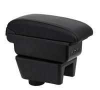 OYHCM Pour Seat Ibiza 6j Ibiza Accoudoirs Convient avec Compartiment de Rangement Central Console Organiseur Cuir Noir