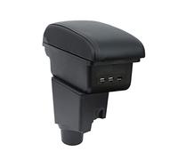 OYHCM Pour Toyota Yaris 2015-2021 Accoudoirs Convient avec Compartiment de Rangement Central Console Organiseur Cuir Noir