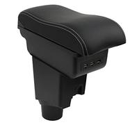 OYHCM Pour Toyota Yaris 2015-2024 Accoudoirs Convient avec Compartiment de Rangement Central Console Organiseur Noir et blanc