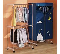 OYhmc Sèche-Linge électrique d'intérieur à 3 Niveaux avec Armoire de séchage à air Chaud, 1500 W économe en énergie pour Tous Les vêtements en Tissu