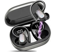 OYIB AI Ecouteur Traducteur Instantané, 50H Bluetooth 5.4 Oreillette Instantané avec 164 Langues/6 Modes de Traduction, 3 in 1 AI Écouteur Vocal Instantané Gris Acier