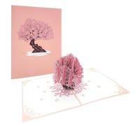 OYIWINMI Carte florale pop-up 3D pour enseignants, avec enveloppe, cadeau d'adieu, cadeau pour enseignants, remerciements, départ à la crèche (rose)